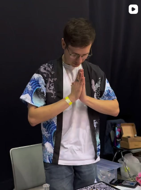 Dominik Chmiel w pracowni